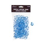 Mega Crafts - 1/2 Pound Acrylic Decorative Ice Rocks Cube - Blue