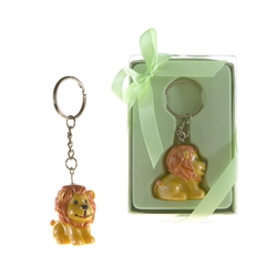 Mega Favors - Baby Lion Poly Resin Key Chain in Gift Box