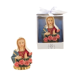 Mega Favors - Virgin Mary Bust Poly Resin in a Designer Box