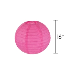 Mega Crafts - 16" Round Paper Lantern - Pink