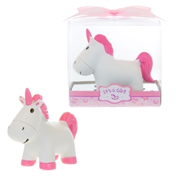 Mega Favors - Unicorn Poly Resin in Gift Box - Pink