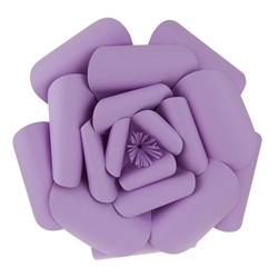 Mega Crafts - 16" Paper Craft Pedal Flower - Lavender