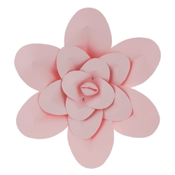 Mega Crafts - 16" Paper Craft Pedal Flower - Pink