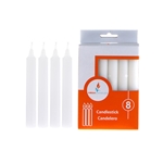 8 pcs 5" Unscented Household Candle - White