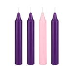 Mega Candles - 4 pcs 10" Unscented Advent Taper Candle - Asst