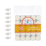 50 pcs Unscented Tea Light Candle in Bag - Ivory