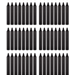 48 pcs 5" Unscented Straight Taper Candle in White Box - Black