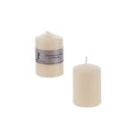 Mega Candles - 2" x 3" Unscented Dome Top Press Pillar Candle - Ivory