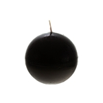3" Unscented Round Ball Candle - Black