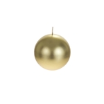 4" Unscented Round Ball Candle - Gold