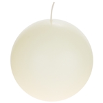 Mega Candles - 4" Unscented Round Ball Candle - Ivory