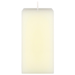 Mega Candles - 3" x 6" Unscented Square Pillar Candle - Ivory