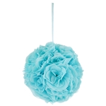 Mega Crafts - 10" Artificial Flower Pomander Kissing Ball - Aqua