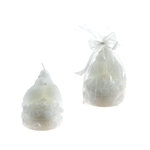 Pair of Doves on Bed of Roses Candle