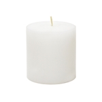 Mega Candles - 3" x 3" Unscented Round Pillar Candle - White