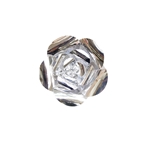 Mega Crafts - 8" Paper Craft Pedal Flower - Metallic Silver