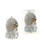 Mega Favors - Ethnic Baby Angel Praying on Clouds in Clear Box - Pink