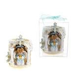 Mega Favors - Ethnic Baby Angel Praying Cup Holder in Clear Box - Blue