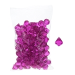 Mega Crafts - 1 Pound Acrylic Decorative Gemstones - Fuchsia