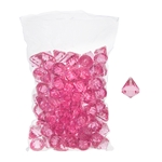 Mega Crafts - 1 Pound Acrylic Decorative Gemstones - Pink