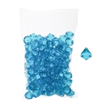 Mega Crafts - 1 Pound Acrylic Decorative Gemstones - Turquoise