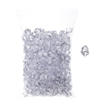 Mega Crafts - 1 Pound Acrylic Decorative Ice Rocks Cube - Clear