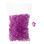 Mega Crafts - 1 Pound Acrylic Decorative Ice Rocks Cube - Fuchsia