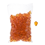 Mega Crafts - 1 Pound Acrylic Decorative Ice Rocks Cube - Orange
