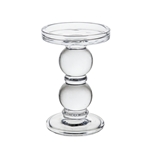 Mega Candles - 6" Pillar Glass Candle Holder - Clear