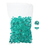 Mega Crafts - 1 Pound Acrylic Decorative Small Diamonds - Aqua