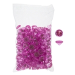 Mega Crafts - 1 Pound Acrylic Decorative Small Diamonds - Fuchsia