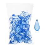 Mega Crafts - 1 Pound Acrylic Decorative Ice Rocks Teardrop - Blue