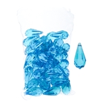 Mega Crafts - 1 Pound Acrylic Decorative Ice Rocks Teardrop - Turquoise