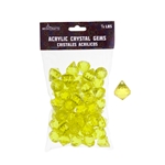 Mega Crafts - 1/2 Pound Acrylic Decorative Gemstones - Gold