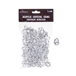 Mega Crafts - 1/2 Pound Acrylic Decorative Ice Rocks Cube - Clear