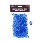 Mega Crafts - 1/2 Pound Acrylic Decorative Ice Rocks Cube - Dark Blue