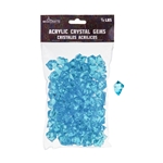 Mega Crafts - 1/2 Pound Acrylic Decorative Ice Rocks Cube - Turquoise