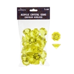 Mega Crafts - 1/2 Pound Acrylic Decorative Large Diamonds - Gold