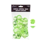 Mega Crafts - 1/2 Pound Acrylic Decorative Large Diamonds - Light Yellow