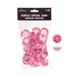Mega Crafts - 1/2 Pound Acrylic Decorative Large Diamonds - Pink