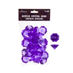 Mega Crafts - 1/2 Pound Acrylic Decorative Large Diamonds - Purple
