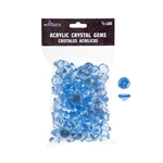 Mega Crafts - 1/2 Pound Acrylic Decorative Small Diamonds - Blue