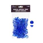 Mega Crafts - 1/2 Pound Acrylic Decorative Small Diamonds - Dark Blue