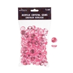 Mega Crafts - 1/2 Pound Acrylic Decorative Small Diamonds - Pink