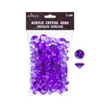 Mega Crafts - 1/2 Pound Acrylic Decorative Small Diamonds - Purple