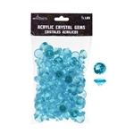 Mega Crafts - 1/2 Pound Acrylic Decorative Small Diamonds - Turquoise