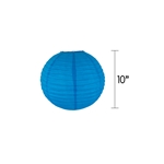 Mega Crafts - 10" Round Paper Lantern - Blue