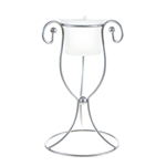 Mega Candles - Votive Metal Candle Holder - Matte Silver