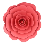 Mega Crafts - 16" Paper Craft Pedal Flower - Coral