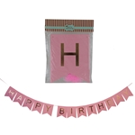 Mega Crafts - 10' Happy Birthday Party Pennant Flag